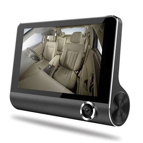 3 Ways Camera Auto Registrator Car DVR Recorder 4 Screen 1080P FHD Video Front 170° Rear 140 ...