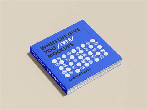 Softcover Square Book Mockup Free Psd Templates