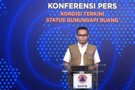 BNPB Perpanjang Status Tanggap Darurat Gunung Ruang Selama 14 Hari