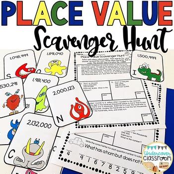 Place Value Scavenger Hunt Enrichment Activity By Undercover Classroom