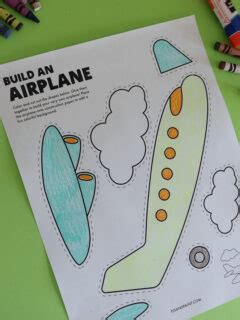 free printable airplane craft Archives - Pjs and Paint