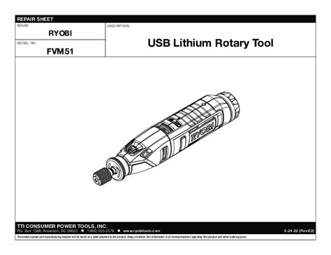 Usb Lithium Rotary Tool Kit Ryobi Tools