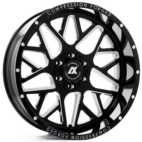 20x10 Hpo Axe Cf2 Compression Forged Gloss Black Wheels And Rims