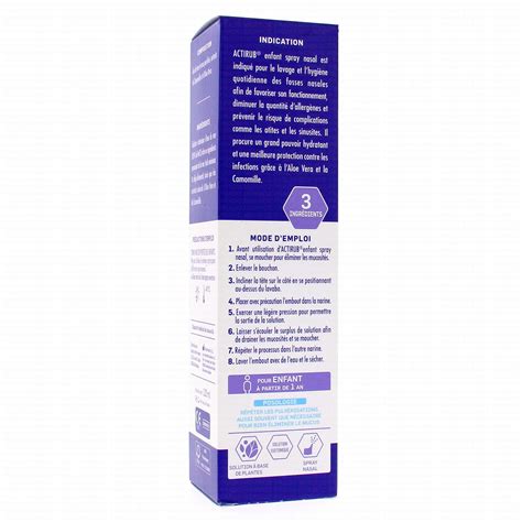 SANTE VERTE Actirub Enfant Hygiène du nez spray nasal 120ml Grande