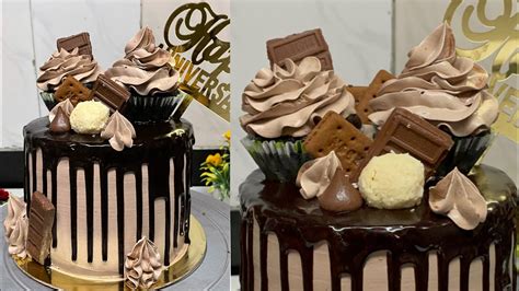 New Stlye for Chocolate ganache Cake decoration कक क नई डजइन