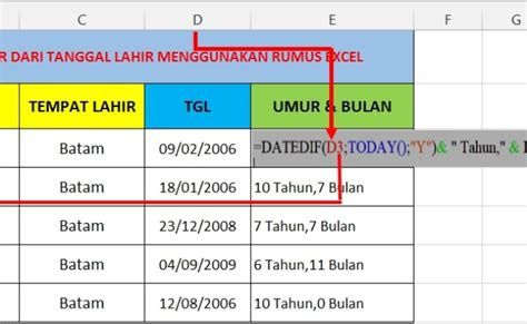 Rumus Excel Menghitung Bulan Dan Tahun 3 Cara Menghitung Umur Di Excel Menggunakan Rumus Rumus