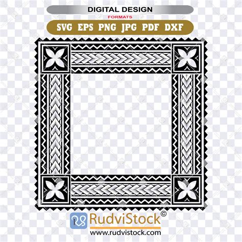 Polynesian Tribal Frame Designs Rudvistock