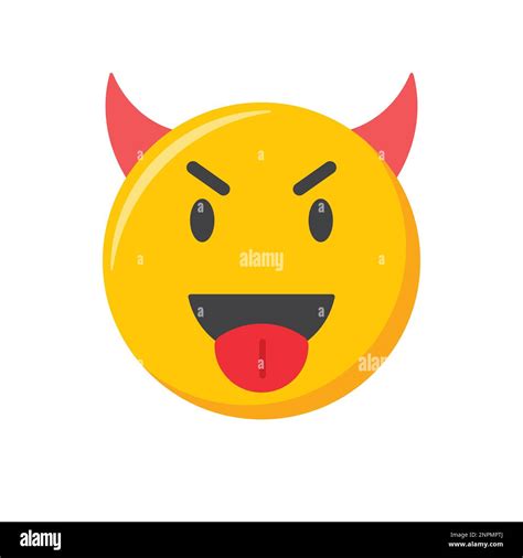 Icono De Emoji Enojado Y Malvado Emoticon Ilustraci N Vectorial The