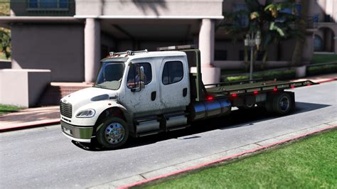 Freightliner M2 Crew Cab Flatbed Add On Script Beta Gta5