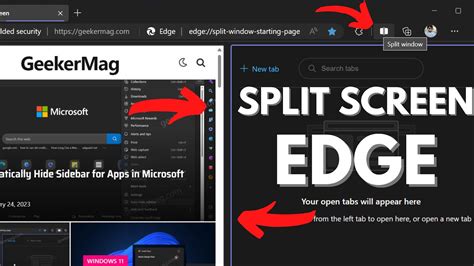 How To Enable Split Screen In Microsoft Edge Compare Two Tabs Youtube