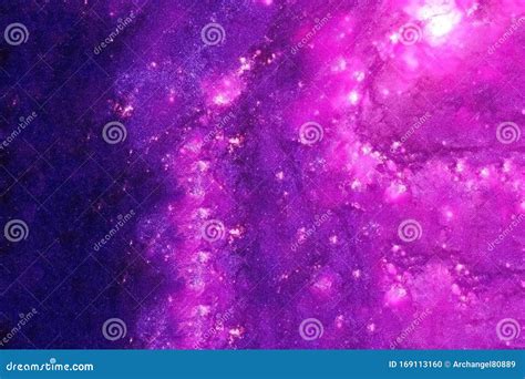 Pink Nebula with Stars and Galaxies. Gradient Elements of this Image ...