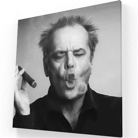 Cuadro Jack Nicholson Fumando Krea Canvas Off