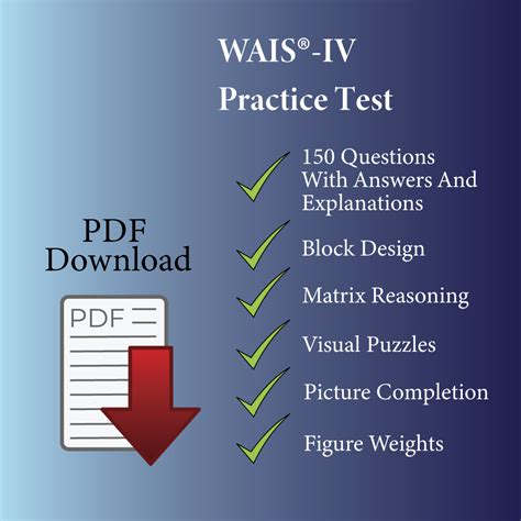 WAIS IV Practice Test IQ Books And IQ Tests