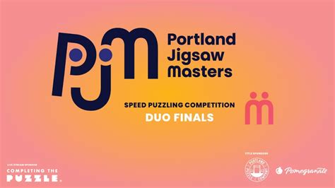 Portland Jigsaw Masters Duo Finals Speed Puzzling YouTube