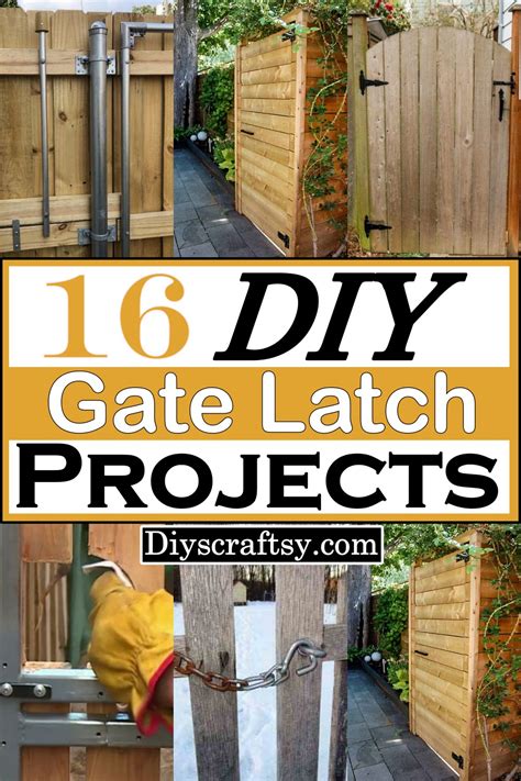 16 Diy Gate Latch Ideas For Every Type Of Door Diyscraftsy