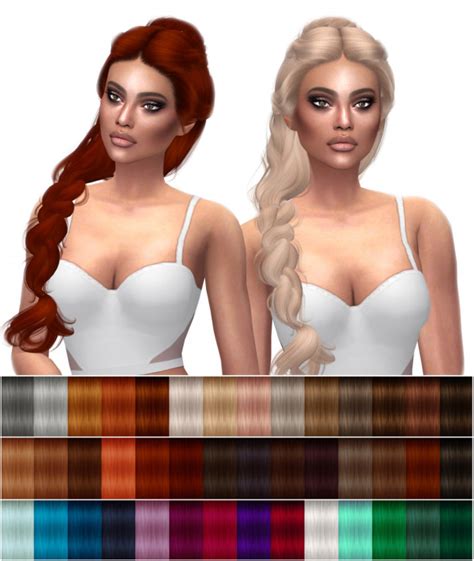 Wingssims Hair S4 Ont1201 F Retexture The Sims 4 Catalog