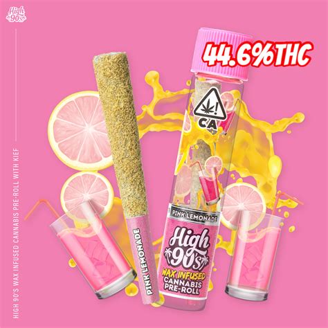 High 90s Pink Lemonade Infused Pre Roll 12g Hybrid Elevated