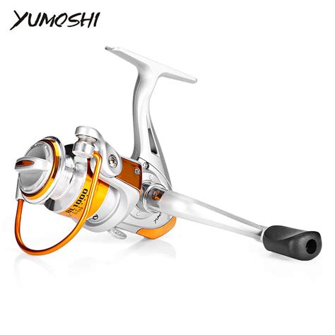 YUMOSHI 12BB 5 5 1 Lightweight Metal Spinning Fishing Reel CNC Handle