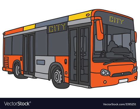 City bus Royalty Free Vector Image - VectorStock