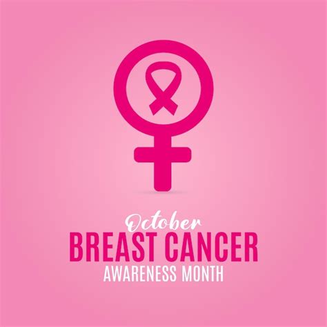 Premium Vector Breast Cancer Awareness Month Vector Illustration Pink