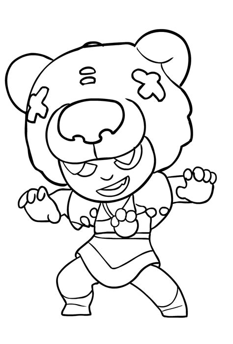 Printable Brawl Stars Nita Pdf Coloring Pages Brawlstars Nita Hot Sex Picture