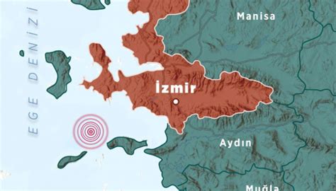 Ege Denizinde 3 9 şiddetinde deprem