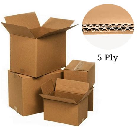 5 Ply Kraft Paper Corrugated Box For Apparel Packaging Cutting Speed