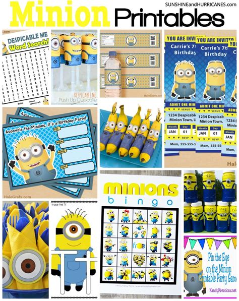 Minion Printables Round Up