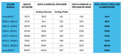 Salario Minimo Interprofesional Empleadas De Hogar Dia Laborable