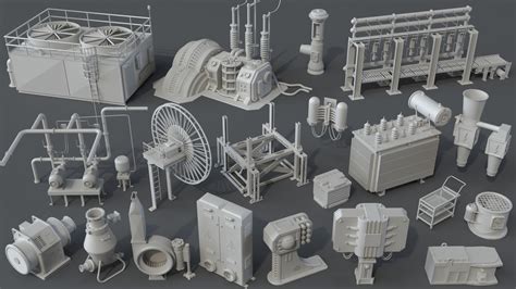 Artstation Factory Units 6 20 Pieces Resources