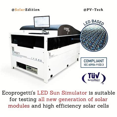 Ecoprogettis LED Sun Simulator Is Suitable For All New Generation Of