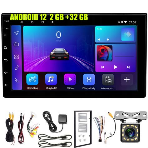 Radio Android Din Wifi Gps Samochodowe Bluetooth Gb Gb Usb