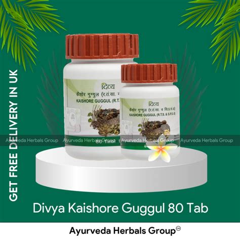 Patanjali Kaishore Guggul 80 Tab Ayurveda Herbals Uk