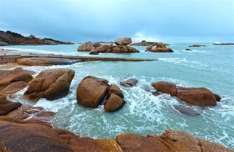 Premium Photo Tregastel Coast Spring View Between Perros Guirec And