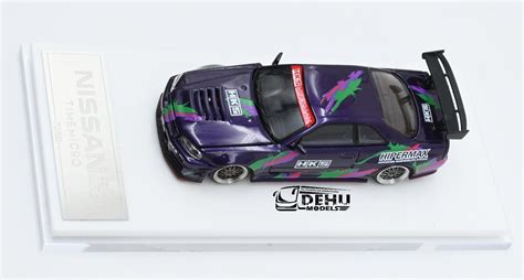 Auto A Escala Nissan Skyline Gtr R Hks Hipermax Con Figura