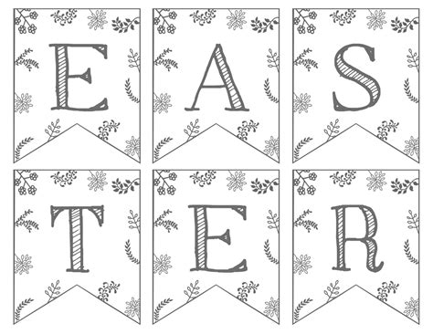 Happy Easter Banner Printable Paper Trail Design