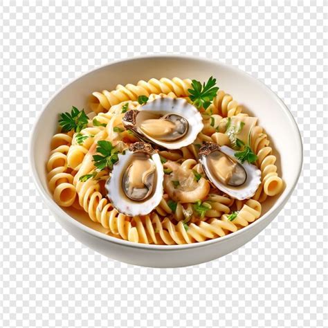 A Plate Of Spaghetti Png Isolated On Transparent Background Premium