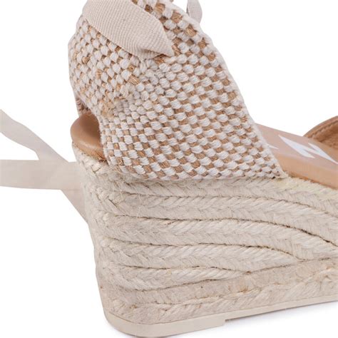 Espadrilles Manebi Low Wedge Valenciana W Wl Vintage Taupe Eschuhe De