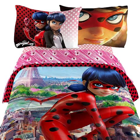 Miraculous Ladybug Bedding Set Be Miraculous Comforter and Sheet Set ...