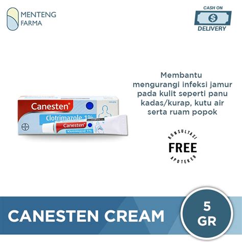 Jual Canesten Krim Gr Salep Infeksi Jamur Kulit Panu Kadas Kurap