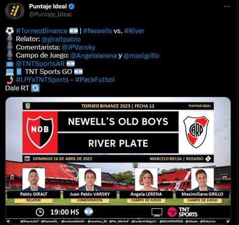 Newells Vs River Horario Y Cómo Ver La Liga Profesional De Fútbol