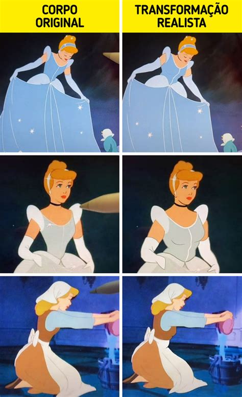 Artista Imagina Como Seriam Os Personagens Da Disney Corpos