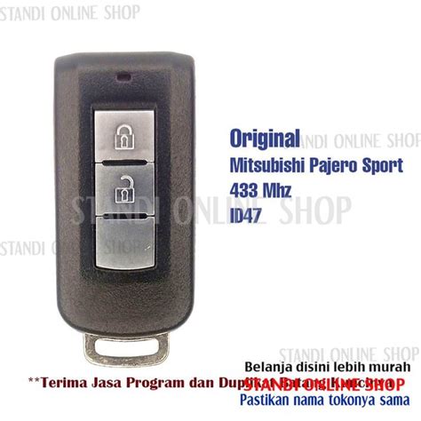 Jual Remote Set Komplit Kunci Smartkey Mitsubishi All New Pajero Sport