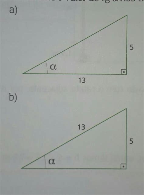 Determine O Valor De Tg α Nos Triângulos A Seguir Br