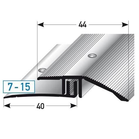 D Nivel Barre De Seuil Stratifi Hauteur Mm Alu Anodis