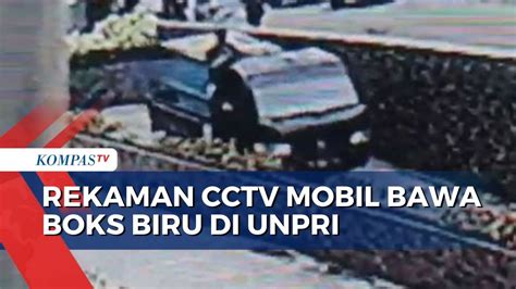 Viral Rekaman Cctv Mobil Bawa Boks Biru Di Unpri Diduga Berisi Mayat