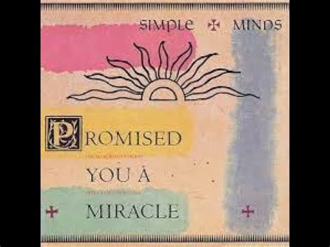 Simple Minds Promised You A Miracle Lyrics Youtube