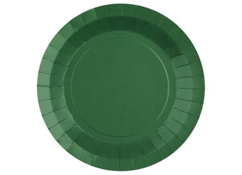 Assiette Ronde Carton Vert Fonc Cm Vaisselle Jetable Articles De