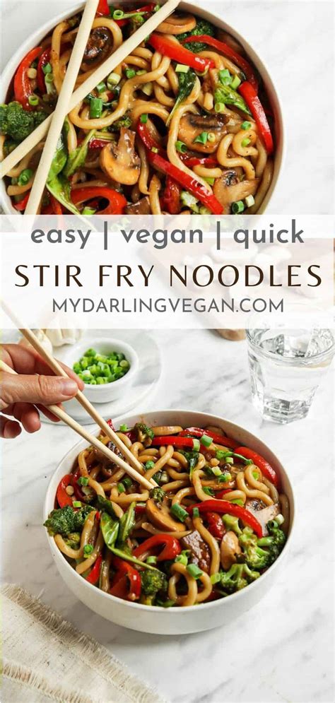 Vegan Stir Fry Noodles My Darling Vegan