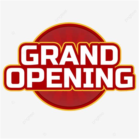 Grand Opening Text With Bright Vector Art Design Header Ceremony Grand